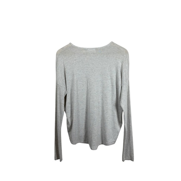 Rag & Bone Women’s Theo Marled Oversized Knit V-Neck Grey Size S - Picture 6 of 8